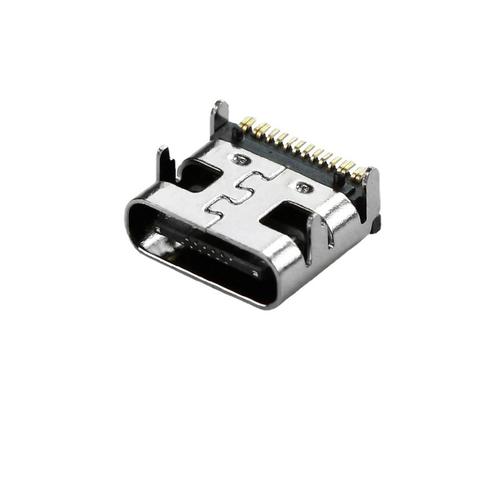 胶芯颜色可定制type c16p端子贴片母座 type-c高速传输插座连接器
