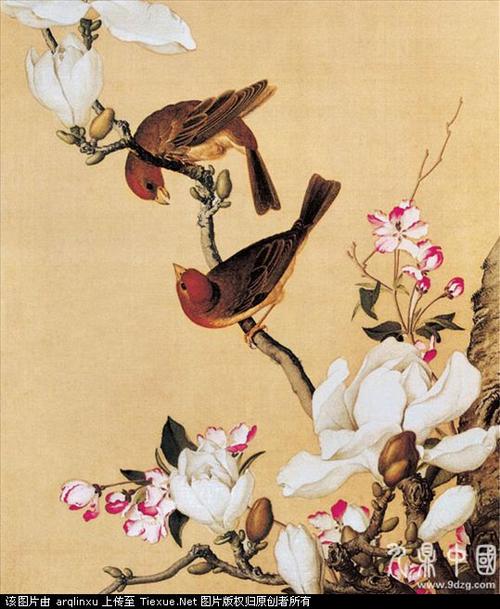 《聚瑞图》轴,可以看出,早期的一幅上郎世宁虽用得是中国画的颜料