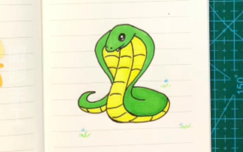 每日一画(58)简笔画眼镜蛇