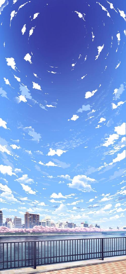 一些好看又治愈的动漫场景壁纸,纯净的天空.