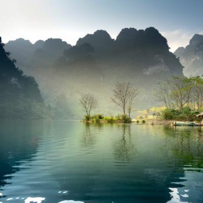 仙境一般美的风景头像,云雾缭绕山水景色图片-唯美头像