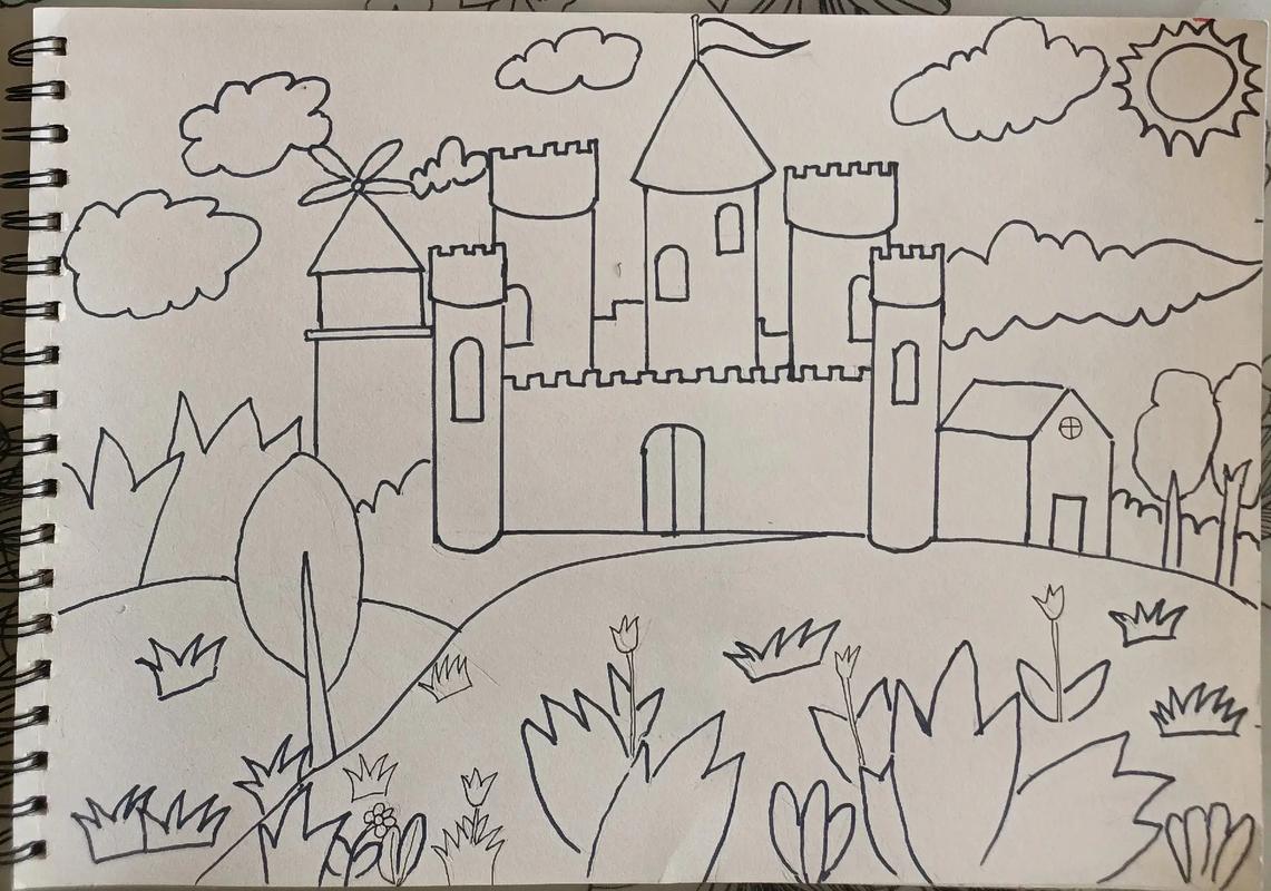 三年级美术 期末考试作品《梦幻的城堡》 - 抖音