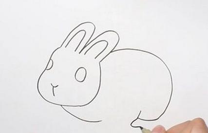 用3画兔子可爱小动物的简笔画