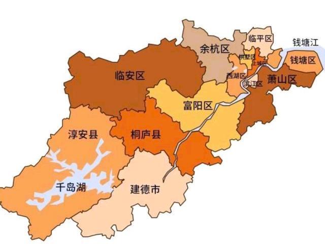 一季度杭州各区县gdp:滨江区522亿,富阳区200.1亿,建德市97.9亿