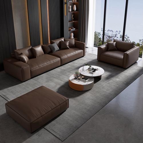 baxter豆腐块真皮沙发头层牛皮客厅意式轻奢现代极简高端方块沙发j803