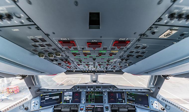 空中客车a350-900飞机驾驶舱图片下载