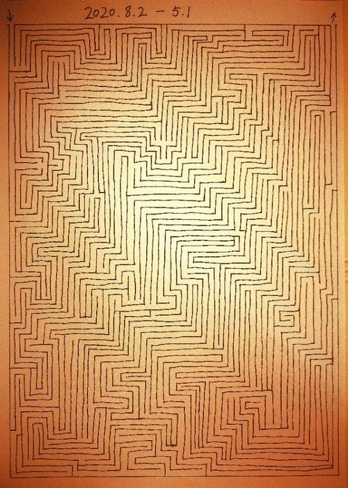 画一个复杂的迷宫 原创手绘迷宫,5个难度等级等你来挑战!