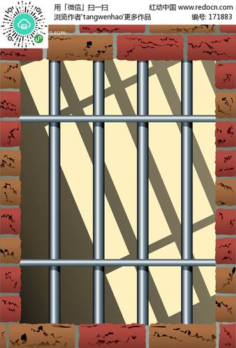 牢房窗户背景图
