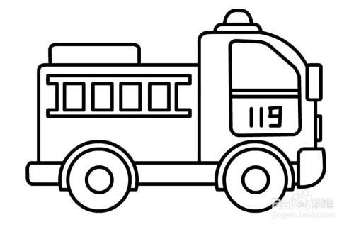 简笔画简笔画变身的消防车罗伊简笔画消防车的画法消防车怎么画简单