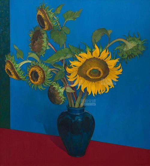 criss canning (born 1947) sunflowers 2004 oil on canvas