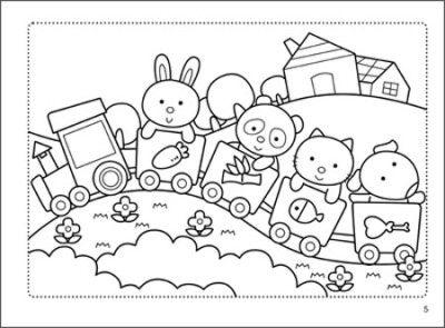 儿童画 情景画 填色 线稿 简笔画适合儿童幼儿涂色的简笔画.