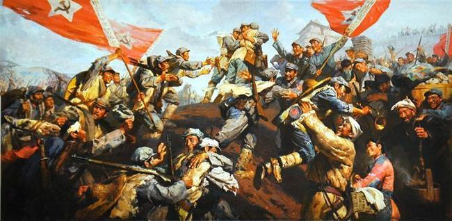 由邓小平同志题写的"中国工农红军第一二四方面军会师纪念塔"18个遒劲