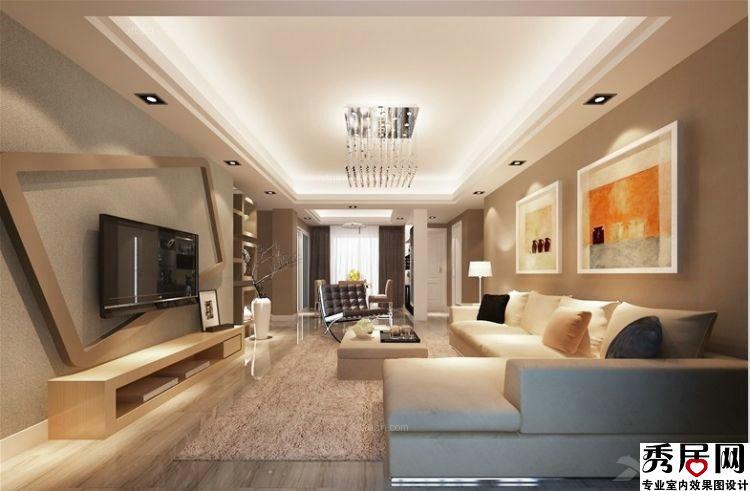 清新简约风格86平米小两房装修效果图 5万元简单室内家庭设计实景照片