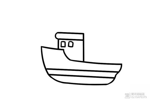【简笔画】小艇的分步画法