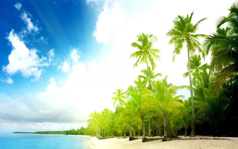精选唯美海滩蓝色大海高清风景图片宽屏电脑桌面壁纸下载第三辑