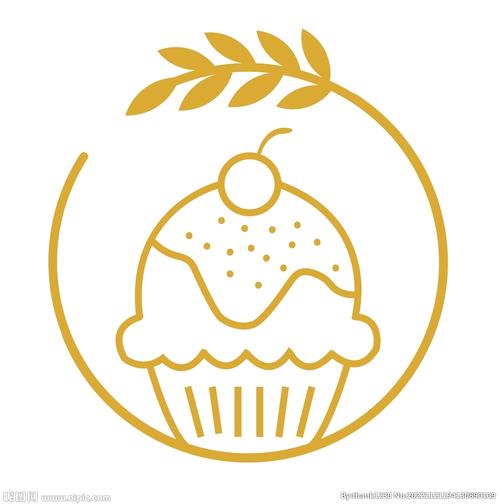 蛋糕面包麦穗logo设计图__广告设计_广告设计_设计图库_昵图网nipic.