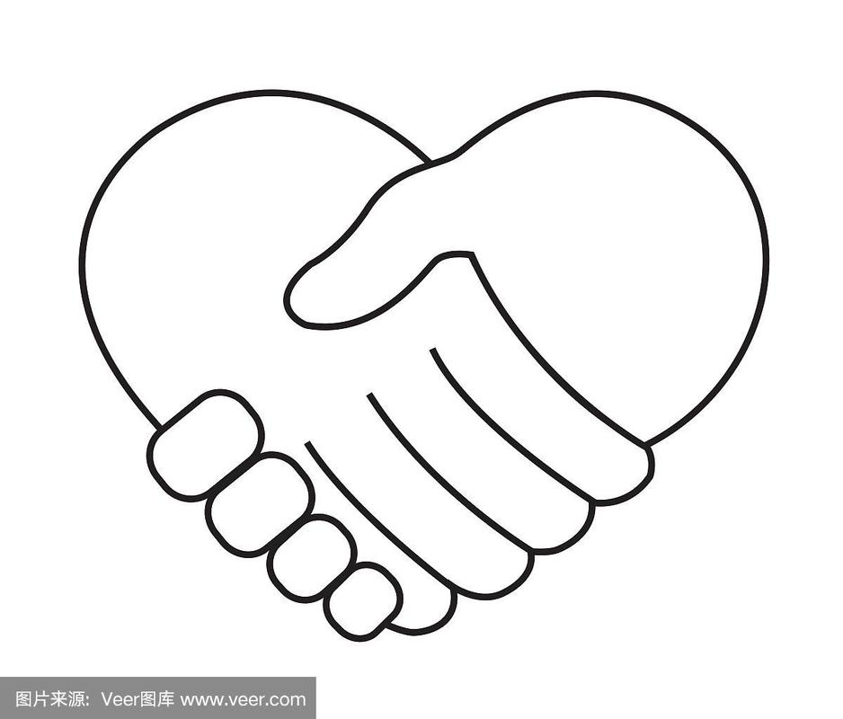 holding hand in heart shape vector