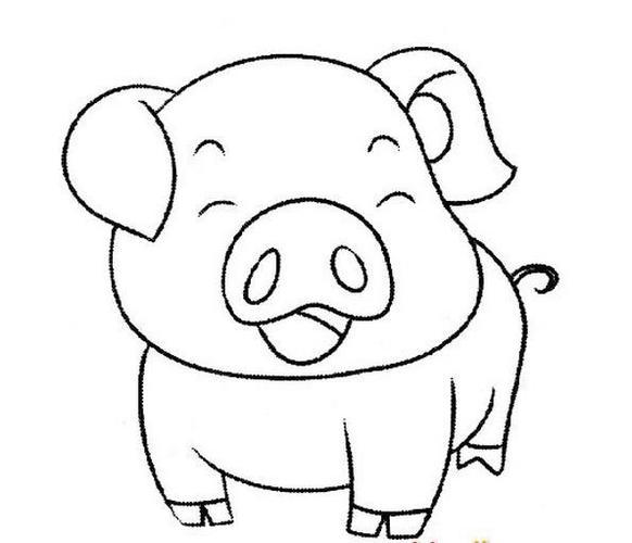 小猪简笔画怎么画小猪简笔画步骤图