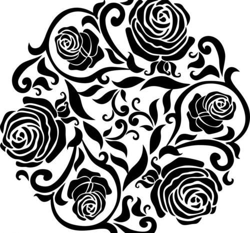 玫瑰花纹图片设计元素素材免费下载(图片编号:1526957)-六图网