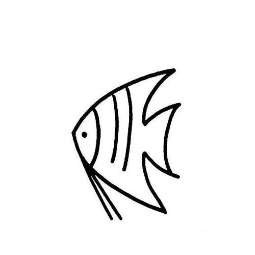 一条鱼的简单画法