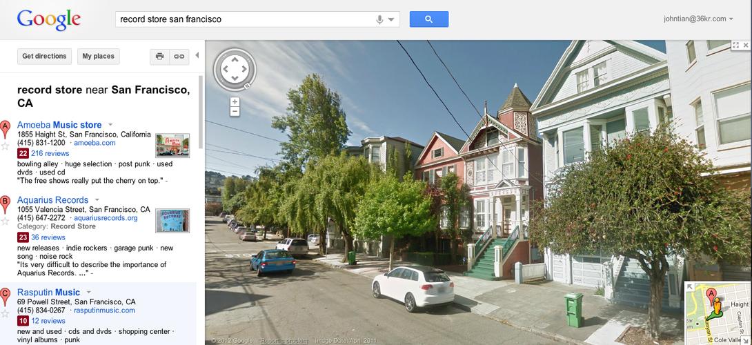 google正式开始在google地图中推广室内360度街景附视频
