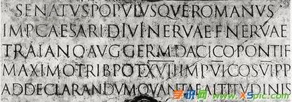 经典的罗马英文字体设计图片