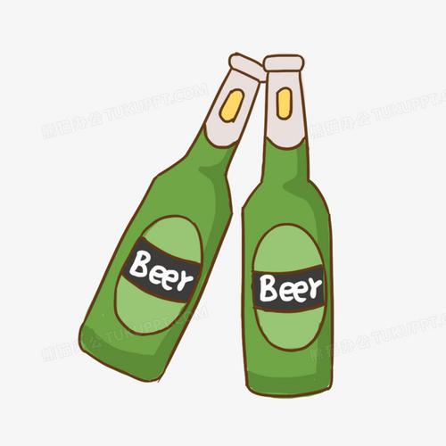 设计了啤酒套图之啤酒瓶,卡通效果的展现形式更好的啤酒瓶的简单实用