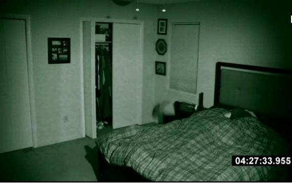 灵异视频卧室半夜出现的恐怖闹鬼画面