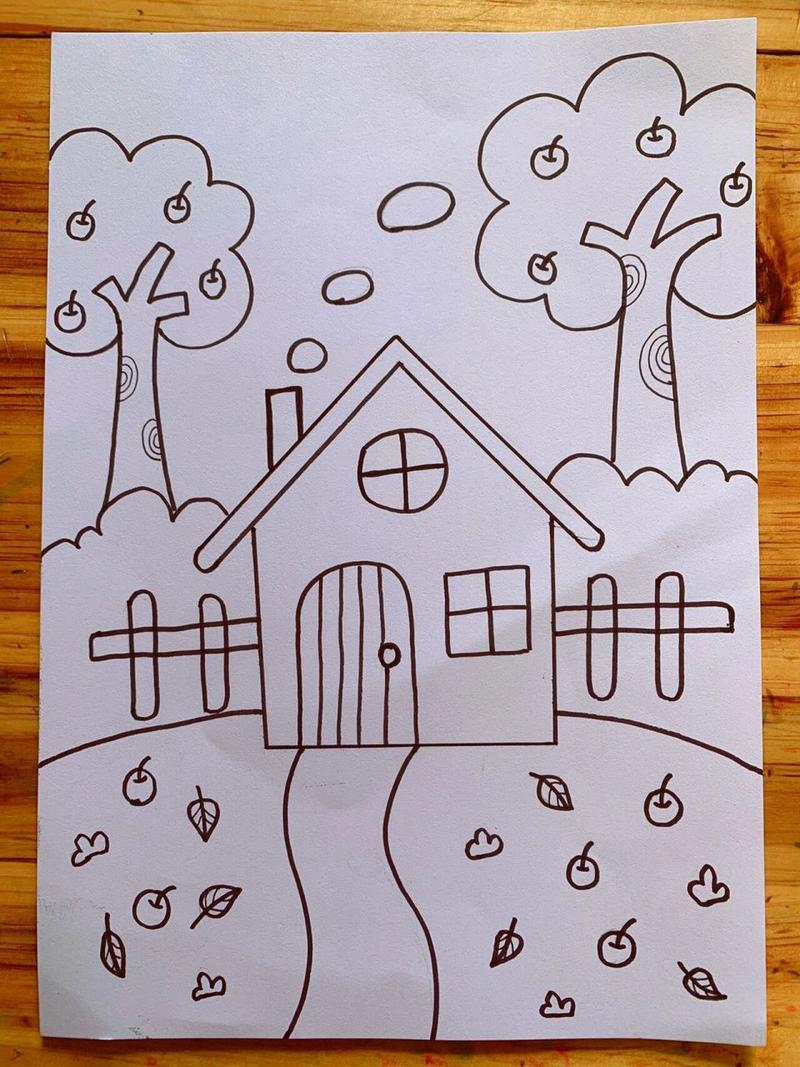 儿童美术96简笔画 儿童美术96适合3-6岁宝贝的简笔画,主题《秋天