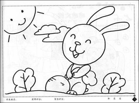 简笔画 手绘 线稿 500372幼儿简笔画中班朵拉简笔画儿童画中级课程6岁