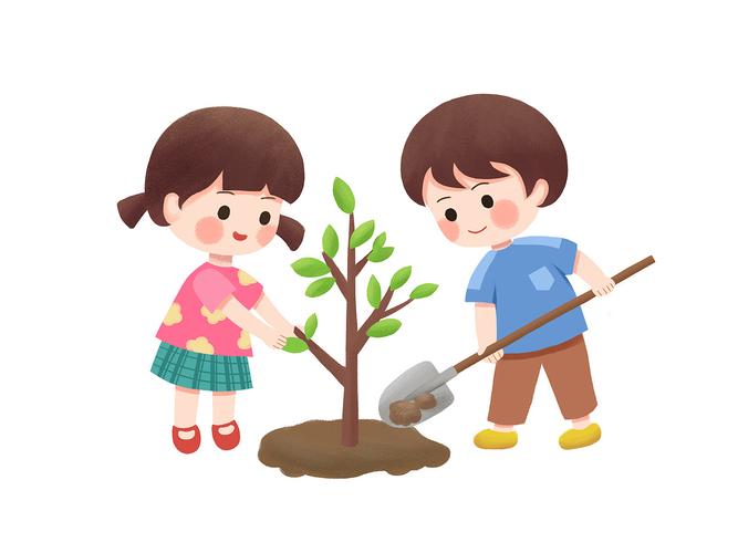 植树卡通儿童|插画|创作习作|微歌清韵 - 原创作品 - 站酷 (zcool)