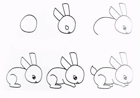 9动物简笔画大全 小兔子简笔画 6 小白兔简笔画1动物简笔画 点点鸭100