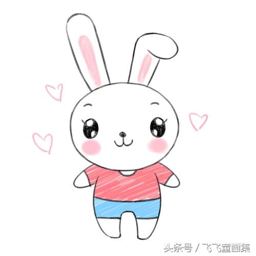 兔子简笔画手绘卡通可爱的小白兔