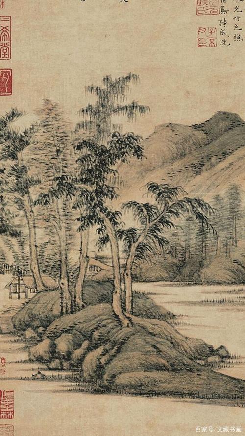 曾被董其昌,陈继儒推崇的《渔庄秋霁图》,是倪瓒山水画的代表作