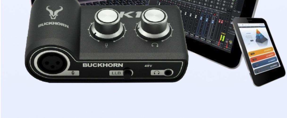 buckhorn跳羚k1声卡usb外置声卡手机电脑网红主播录音直播k歌专用 k1