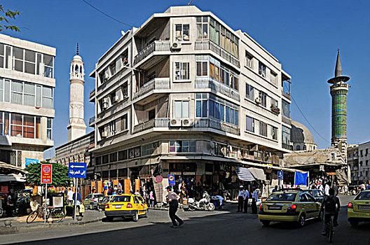 街景,市区,城市,中心,大马士革,世界遗产,叙利亚,中东,西亚