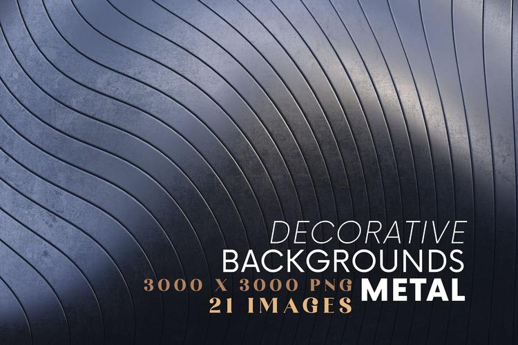 21个新颖金属质感纹理海报设计背景图片素材decorativebackgrounds–