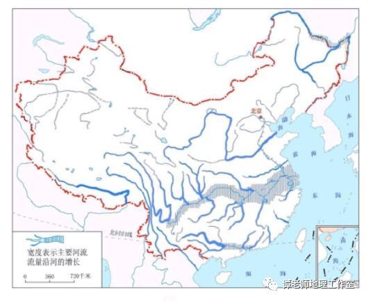 区域认知高考地理中自东向西流的中国河流有哪些附中国七大水系简介