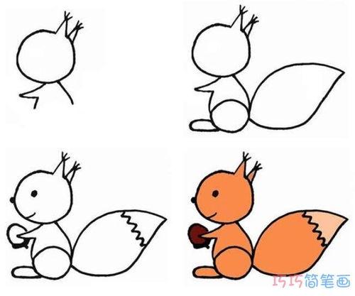 小松鼠怎么画小松鼠怎么画简单又可爱