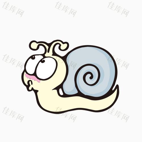 蜗牛卡通动物图片