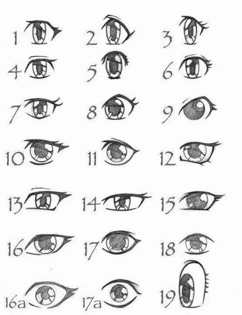 教程简笔画眼睛的不同表情画法动漫眼睛简笔画 动漫人物眼睛的画法