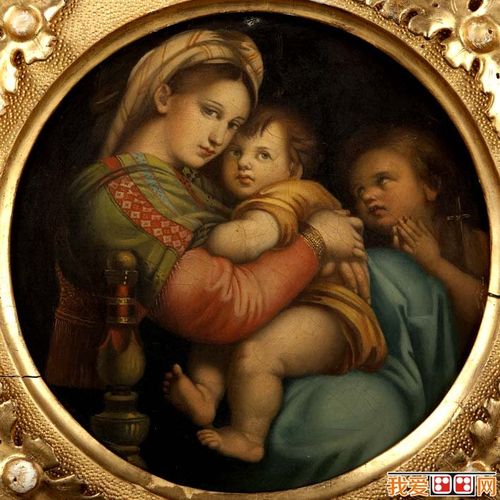 拉斐尔《椅中圣母》_拉斐尔最著名的圣母像巅峰作品赏析_世界名画