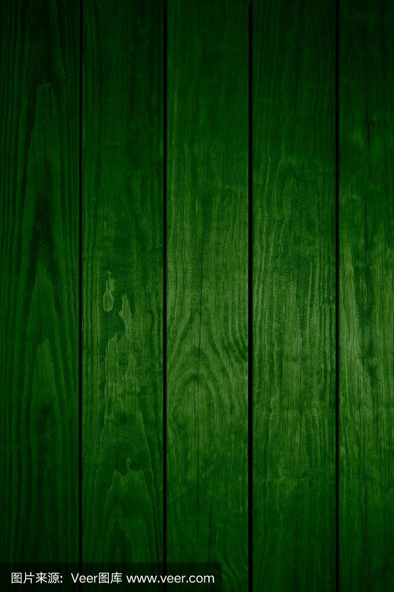 深绿色木板背景