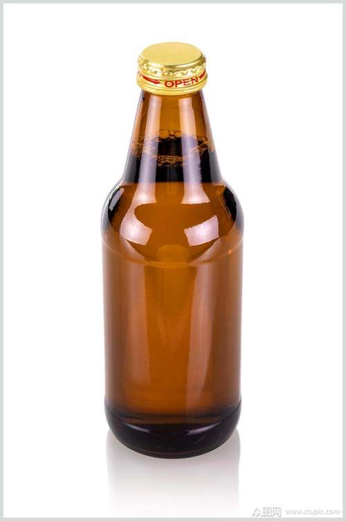 简单棕色啤酒瓶图片素材