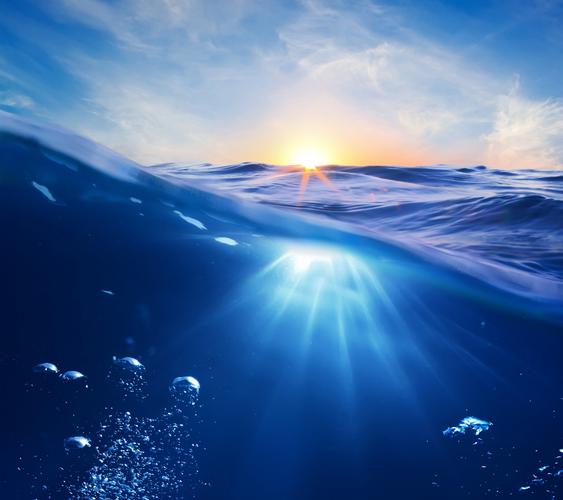 其它,大海,阳光,唯美,阳光照耀在水下壁纸
