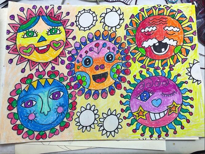 绘画想象与创作课程《太阳一家》——儿童画中级课程6岁以上