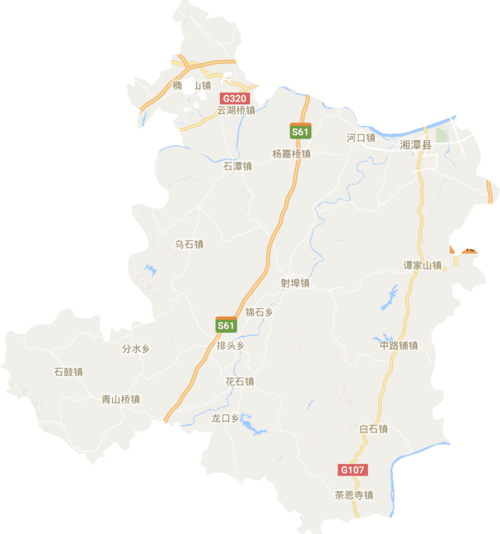 湘潭县电子地图高清版大图