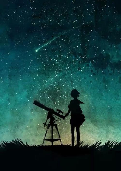 星空下孤独女孩背影动漫图片暂时只能找到这些了希望对你