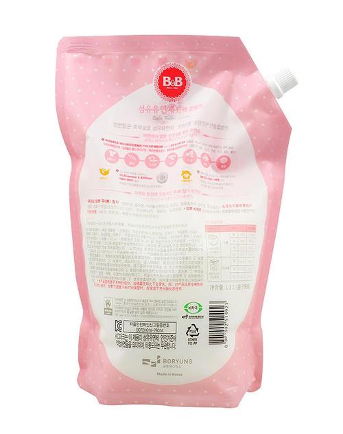 b&b纤维柔顺剂(柔和香)1300ml盖子袋装(新旧随机发货)
