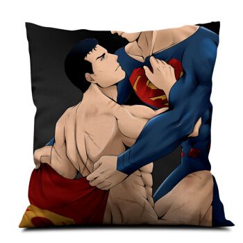 超人x 蝙蝠侠周边抱枕被子两用定制照片superbat超蝙靠垫生日礼物 超